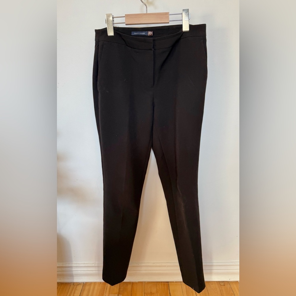 Tommy Hilfiger Suit Pants Black Straight Leg Women Size 4